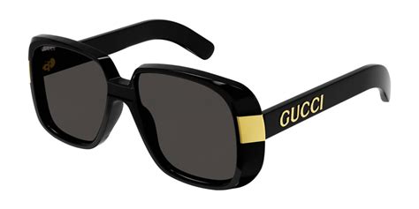 gucci gg0118s 005|Gucci GG0318S 005 Sunglasses Shiny Black .